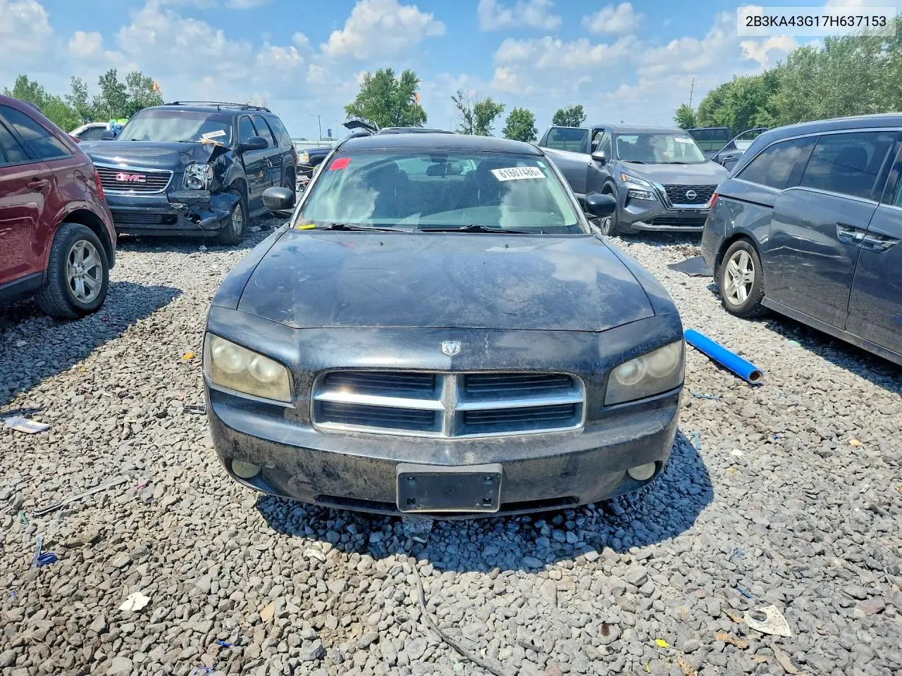 2007 Dodge Charger Se VIN: 2B3KA43G17H637153 Lot: 61607486