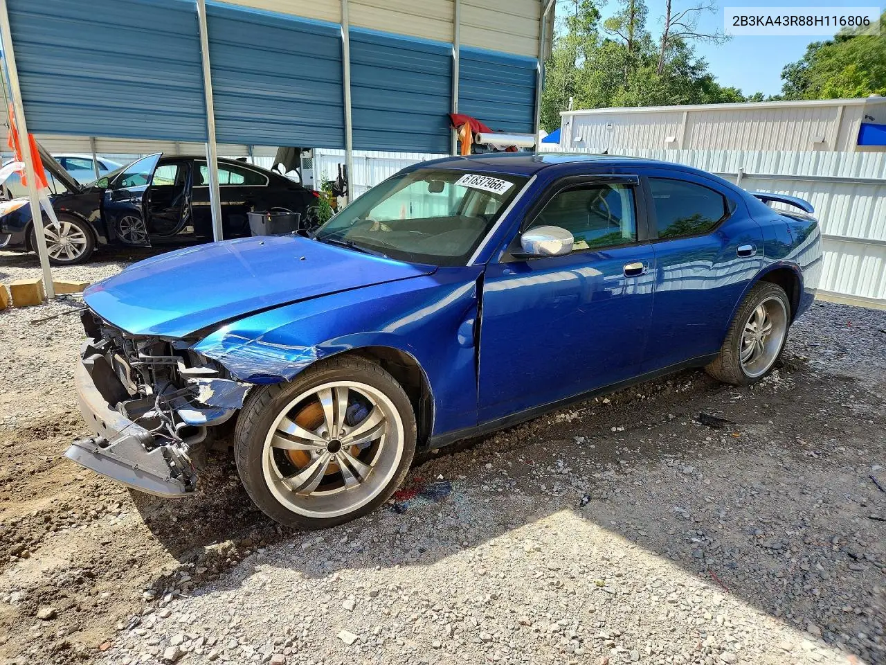 2008 Dodge Charger VIN: 2B3KA43R88H116806 Lot: 61837966