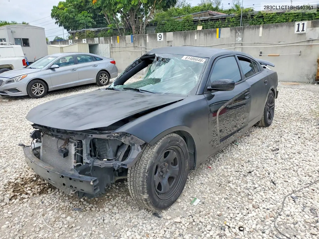 2011 Dodge Charger Police VIN: 2B3CL1CT1BH540361 Lot: 61486646