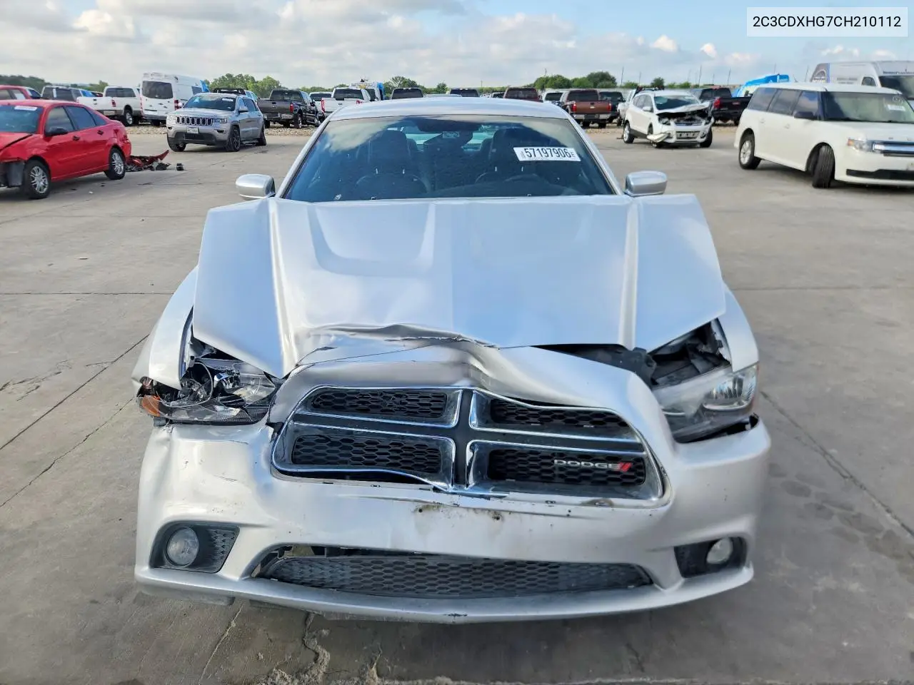 2012 Dodge Charger Sxt VIN: 2C3CDXHG7CH210112 Lot: 57197906