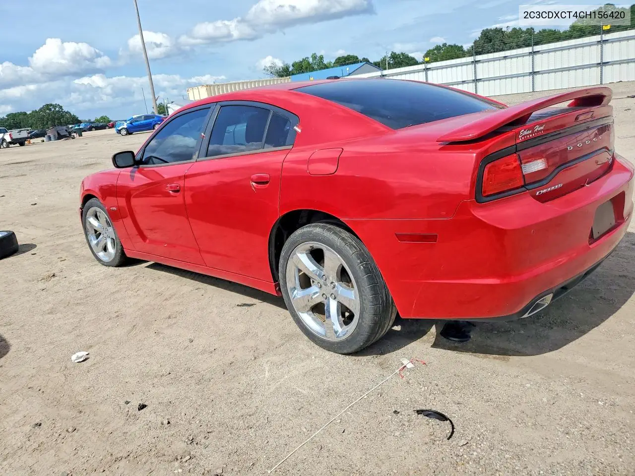2012 Dodge Charger R VIN: 2C3CDXCT4CH156420 Lot: 58554166