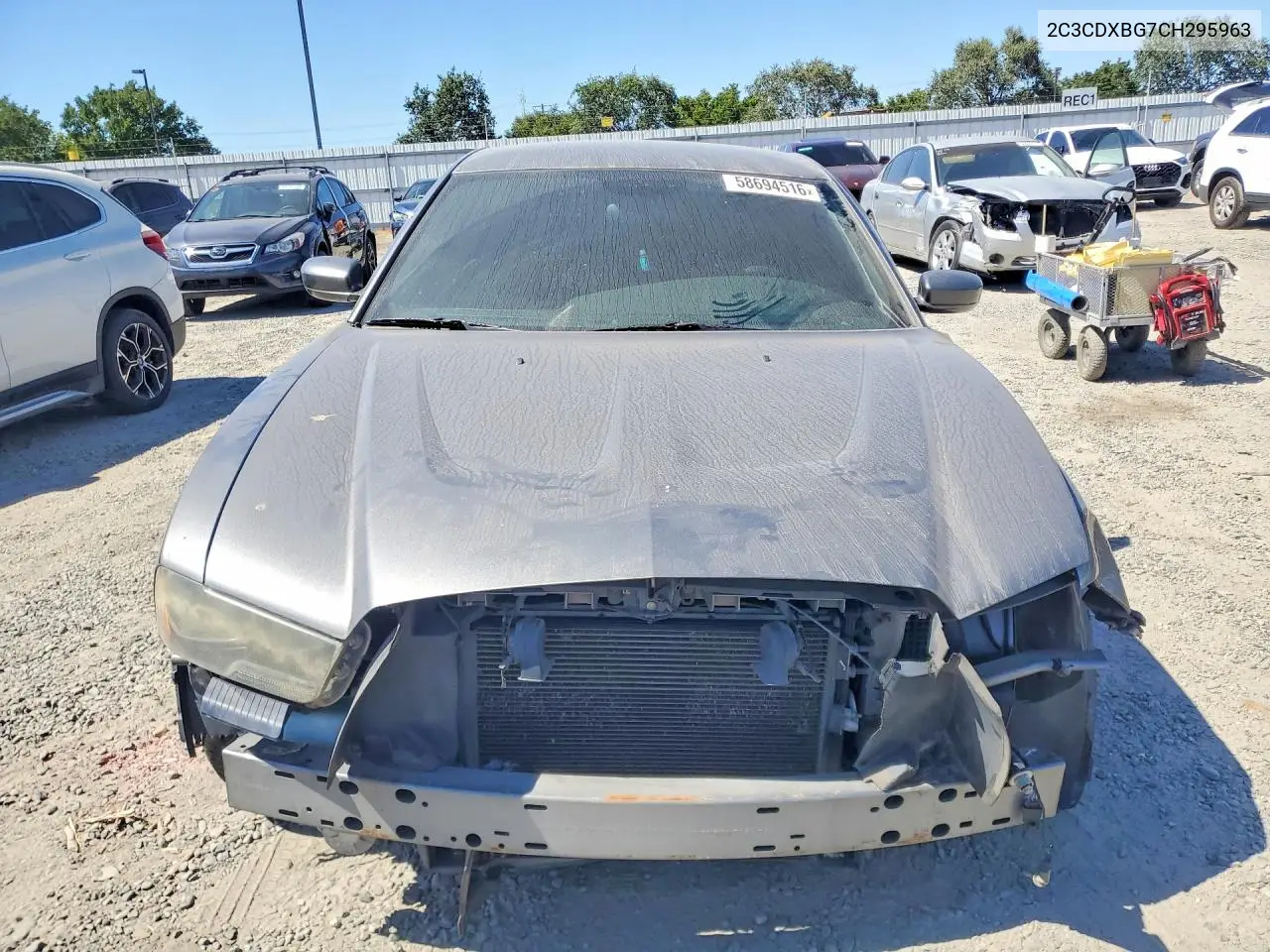 2012 Dodge Charger Se VIN: 2C3CDXBG7CH295963 Lot: 58694516