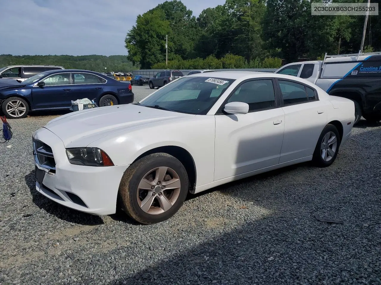 2012 Dodge Charger Se VIN: 2C3CDXBG3CH255203 Lot: 61992456