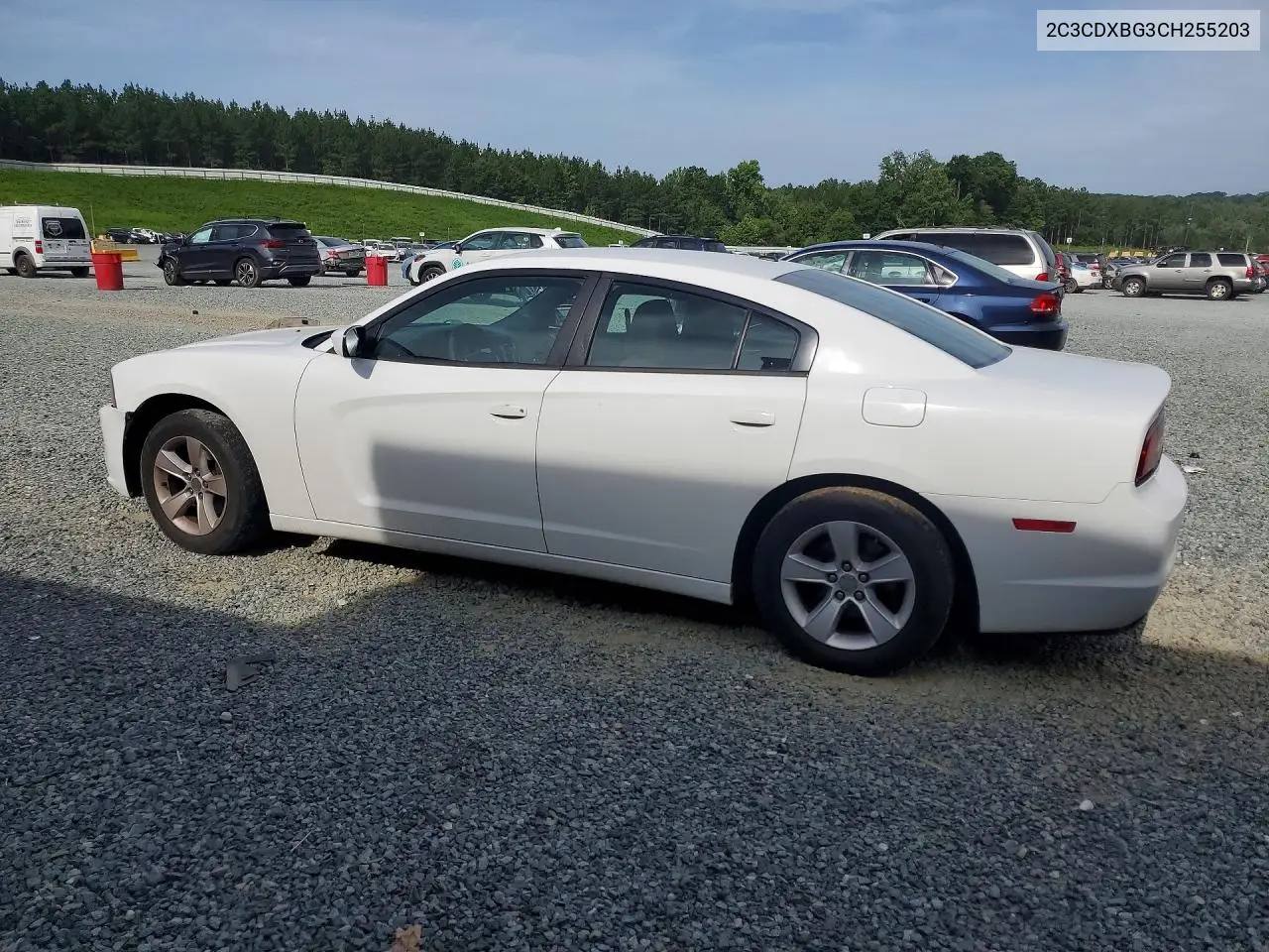 2012 Dodge Charger Se VIN: 2C3CDXBG3CH255203 Lot: 61992456