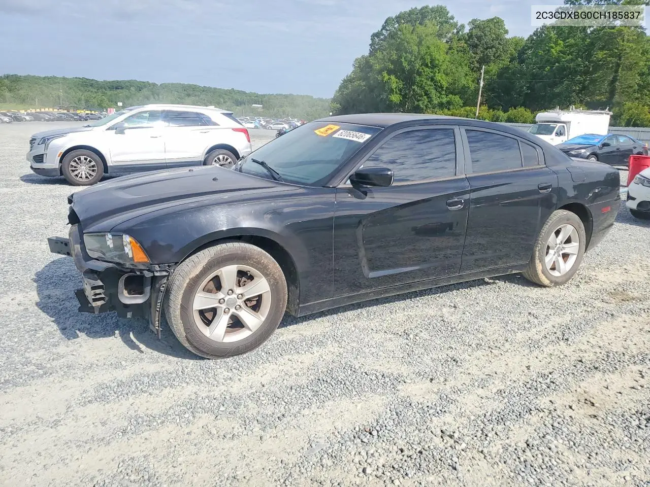 2012 Dodge Charger Se VIN: 2C3CDXBG0CH185837 Lot: 62065646