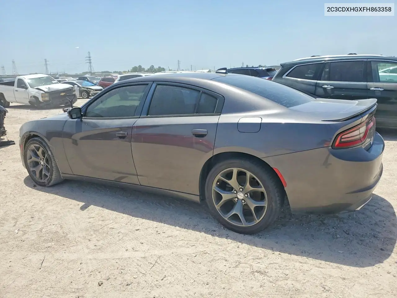2015 Dodge Charger Sxt VIN: 2C3CDXHGXFH863358 Lot: 60037666