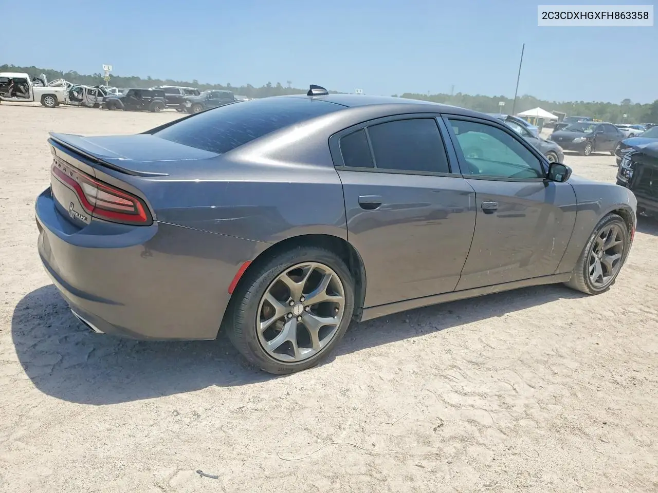 2015 Dodge Charger Sxt VIN: 2C3CDXHGXFH863358 Lot: 60037666