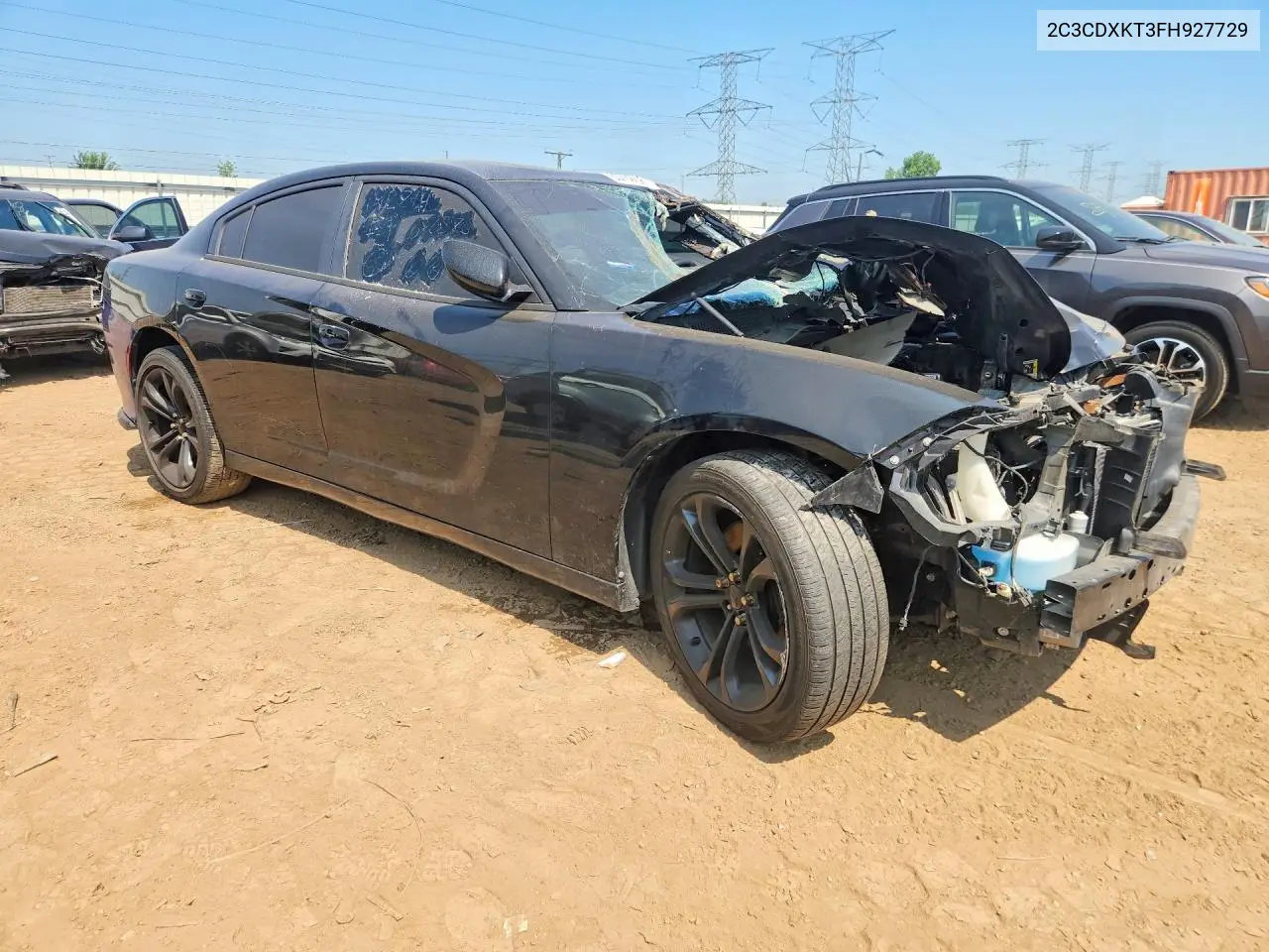 2015 Dodge Charger Police VIN: 2C3CDXKT3FH927729 Lot: 60762206
