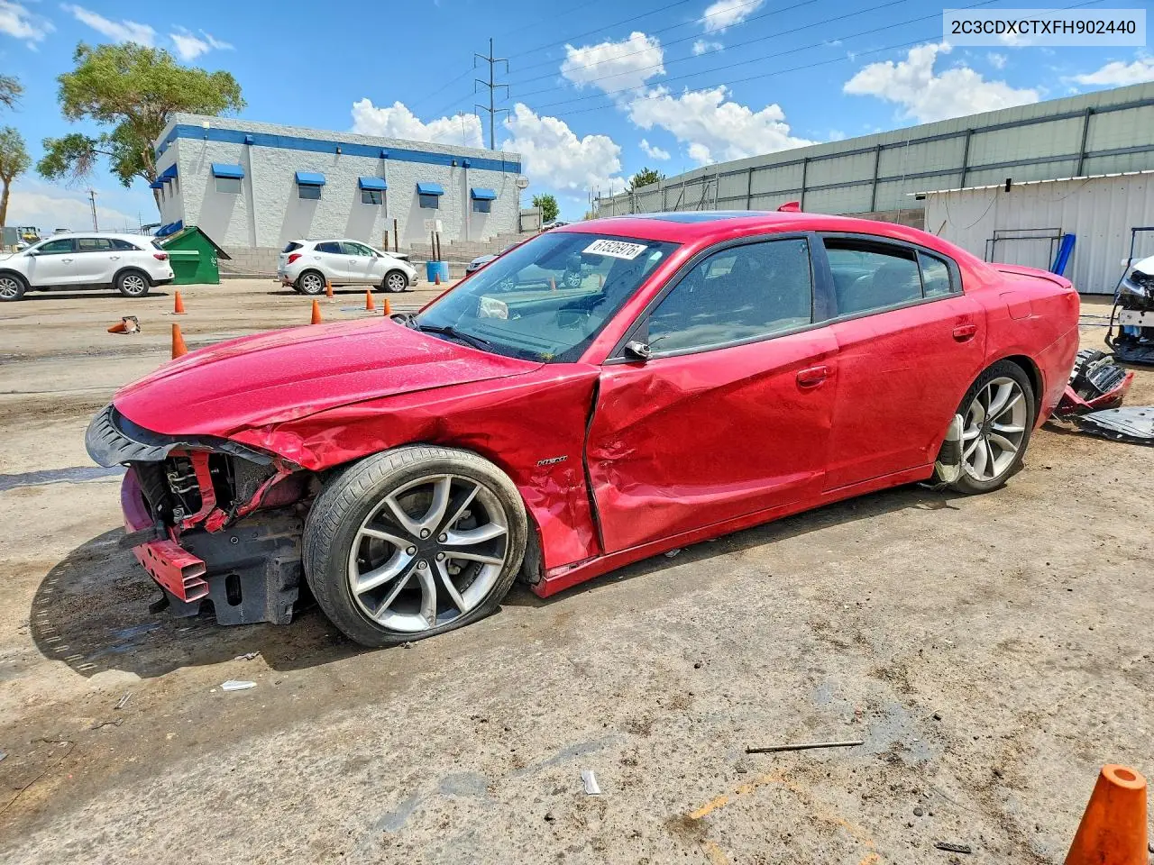 2015 Dodge Charger R/T VIN: 2C3CDXCTXFH902440 Lot: 61526976