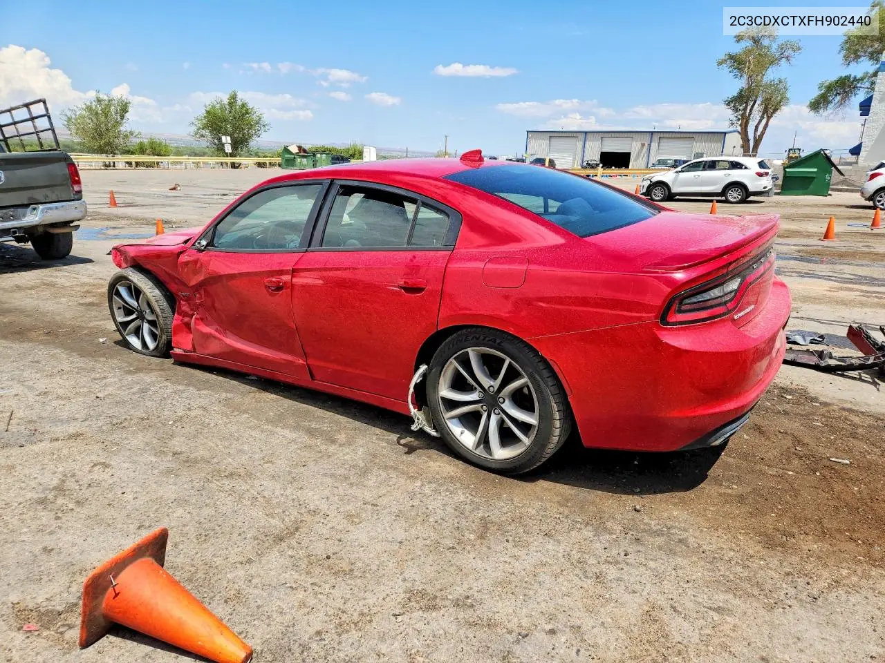 2015 Dodge Charger R/T VIN: 2C3CDXCTXFH902440 Lot: 61526976