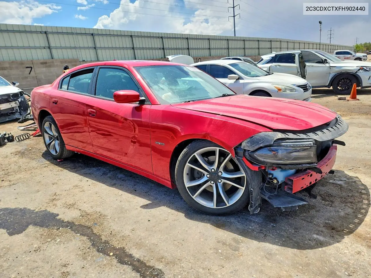 2015 Dodge Charger R/T VIN: 2C3CDXCTXFH902440 Lot: 61526976