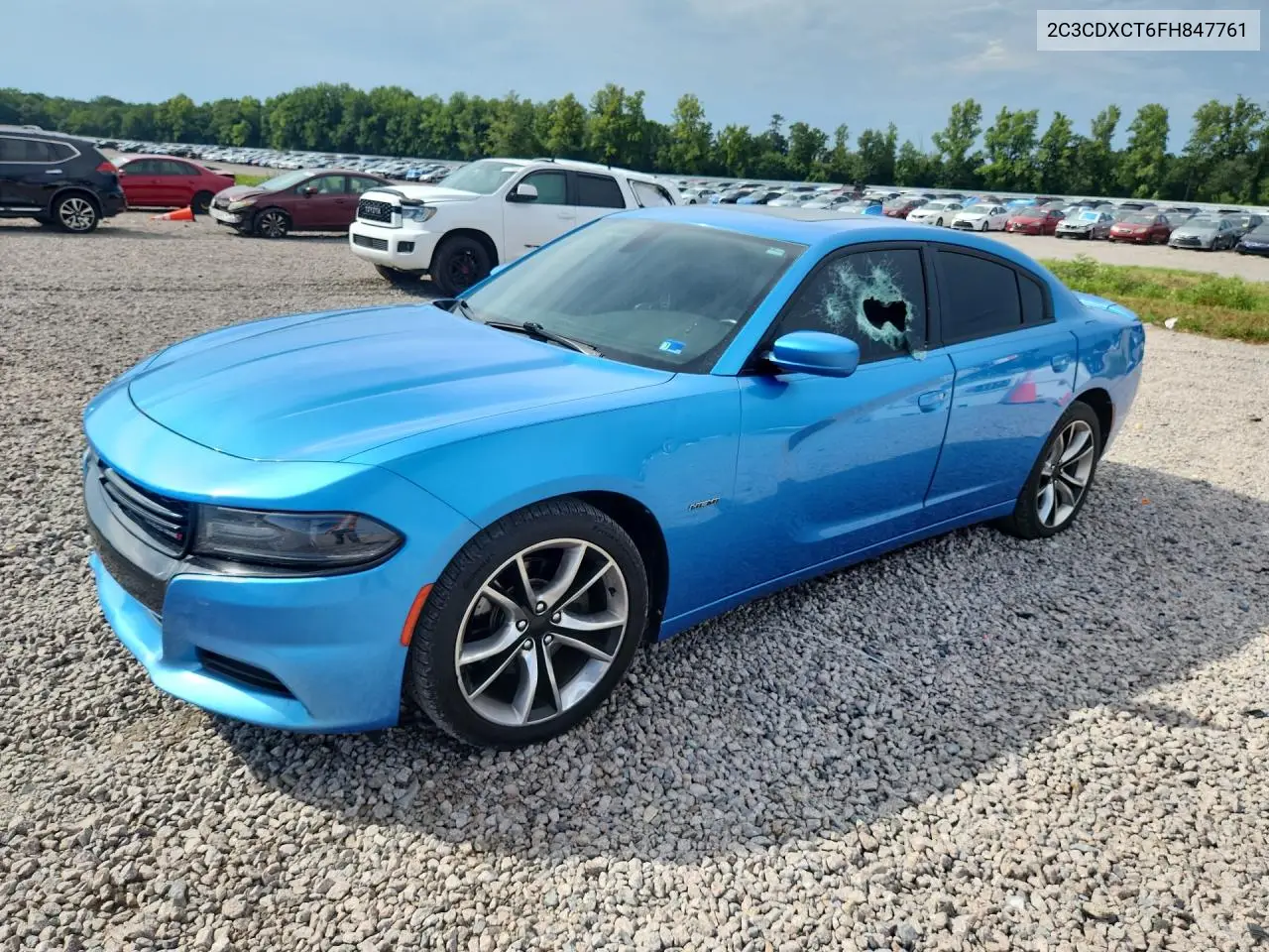 2015 Dodge Charger R/T VIN: 2C3CDXCT6FH847761 Lot: 62153546