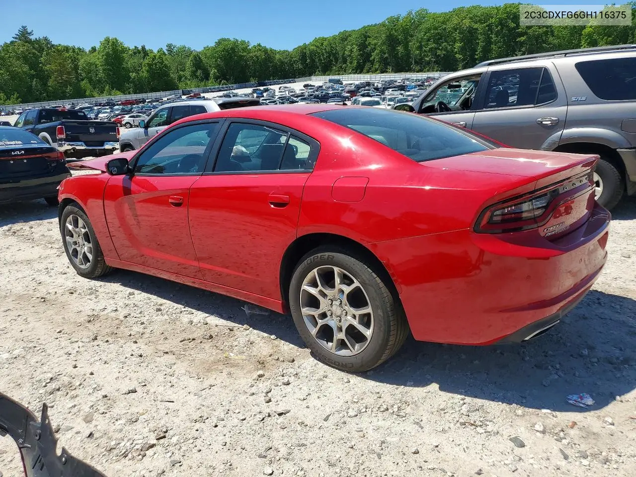 2016 Dodge Charger Se VIN: 2C3CDXFG6GH116375 Lot: 55349476