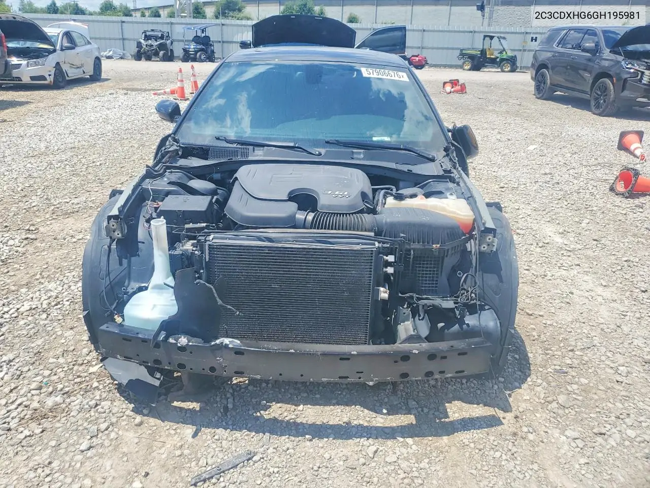 2016 Dodge Charger VIN: 2C3CDXHG6GH195981 Lot: 57906676