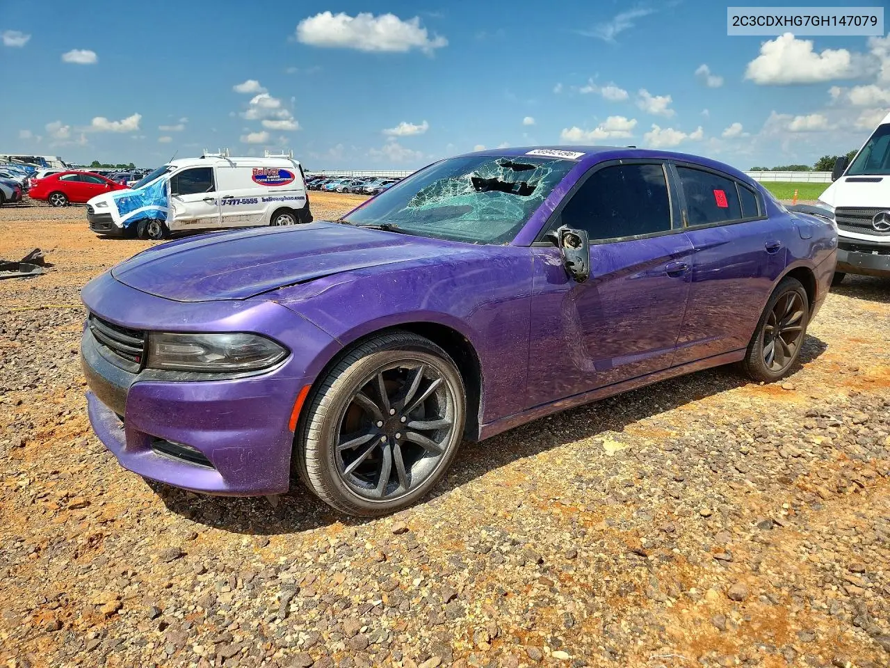 2016 Dodge Charger Sxt VIN: 2C3CDXHG7GH147079 Lot: 59942496