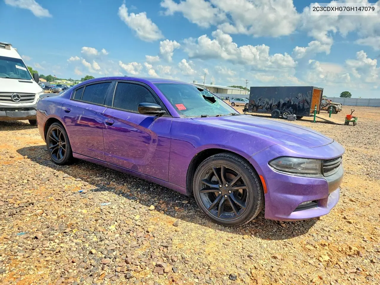 2016 Dodge Charger Sxt VIN: 2C3CDXHG7GH147079 Lot: 59942496