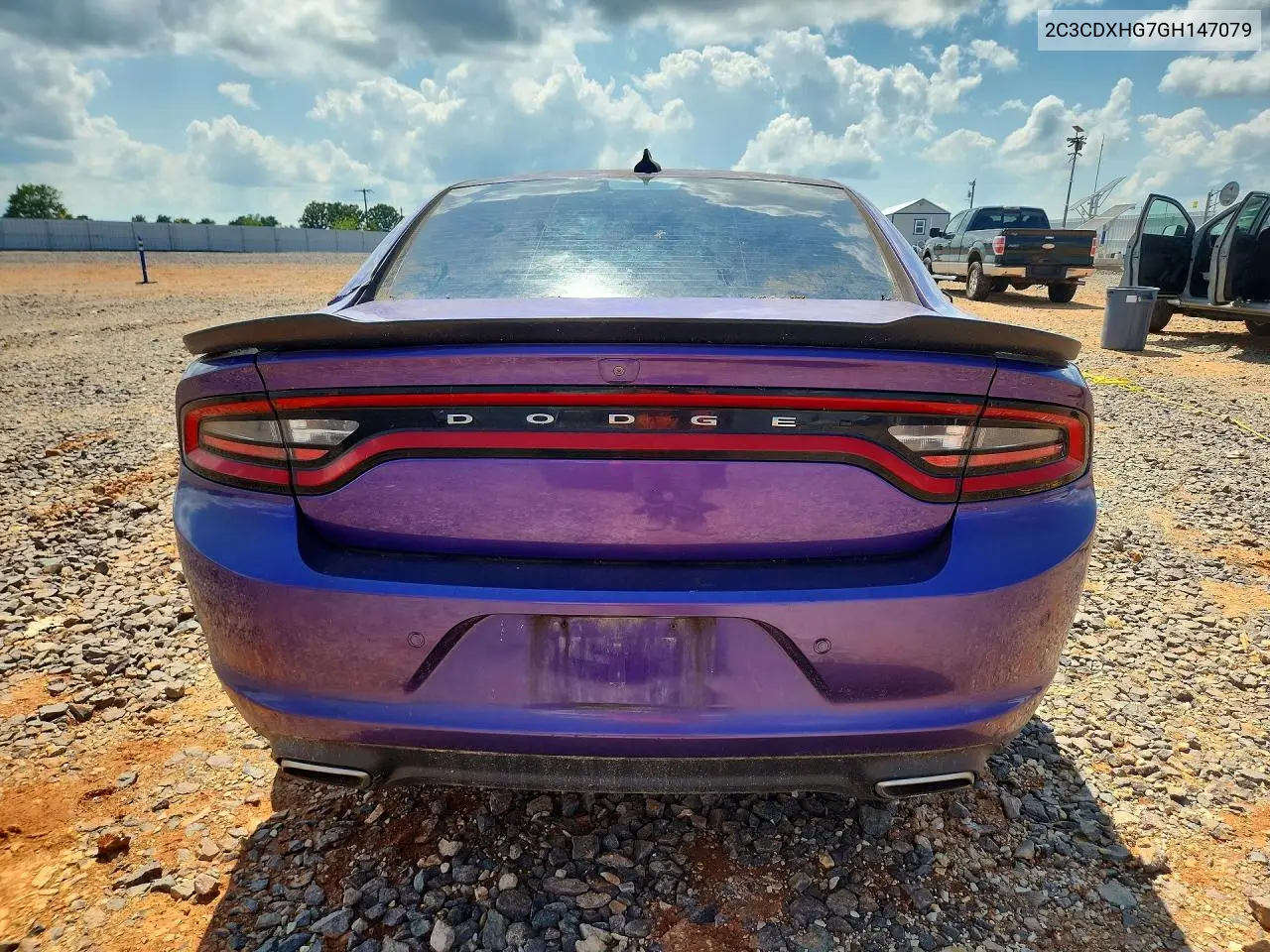 2016 Dodge Charger Sxt VIN: 2C3CDXHG7GH147079 Lot: 59942496