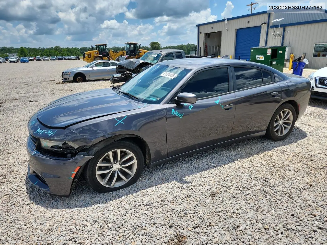 2016 Dodge Charger Sxt VIN: 2C3CDXHG3GH277182 Lot: 61384866