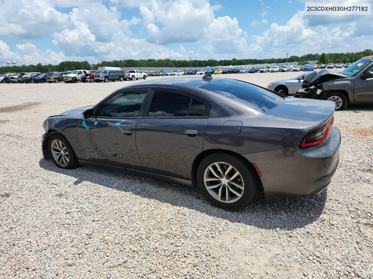 2016 Dodge Charger Sxt VIN: 2C3CDXHG3GH277182 Lot: 61384866