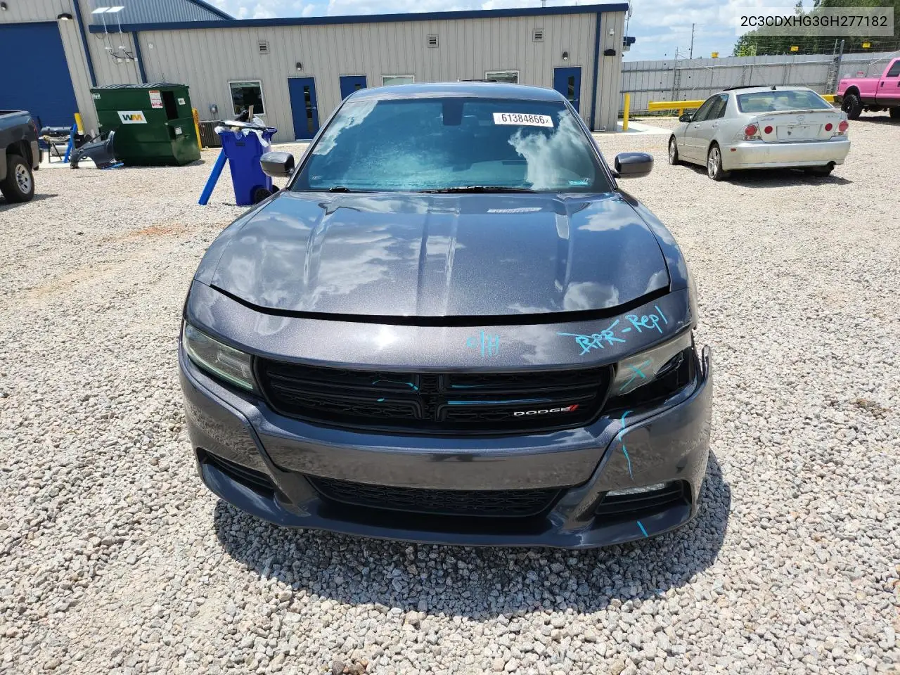 2016 Dodge Charger Sxt VIN: 2C3CDXHG3GH277182 Lot: 61384866