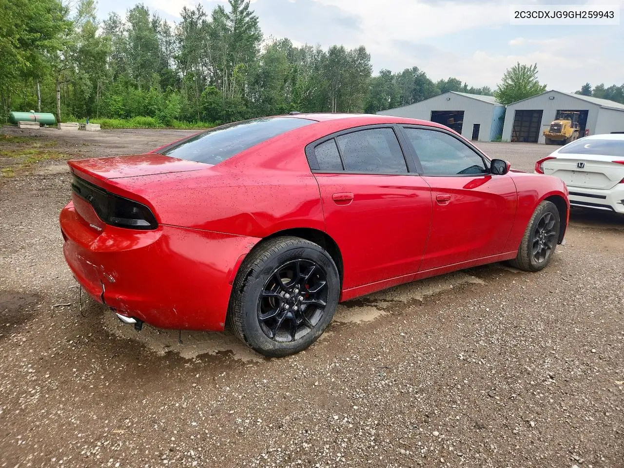 2016 Dodge Charger Sxt VIN: 2C3CDXJG9GH259943 Lot: 61392256
