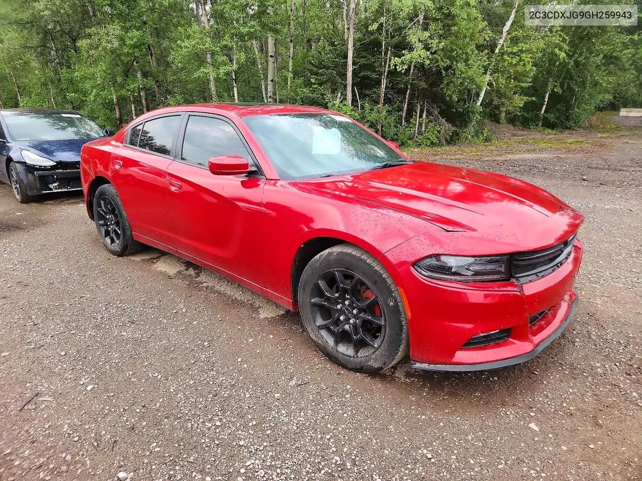 2016 Dodge Charger Sxt VIN: 2C3CDXJG9GH259943 Lot: 61392256
