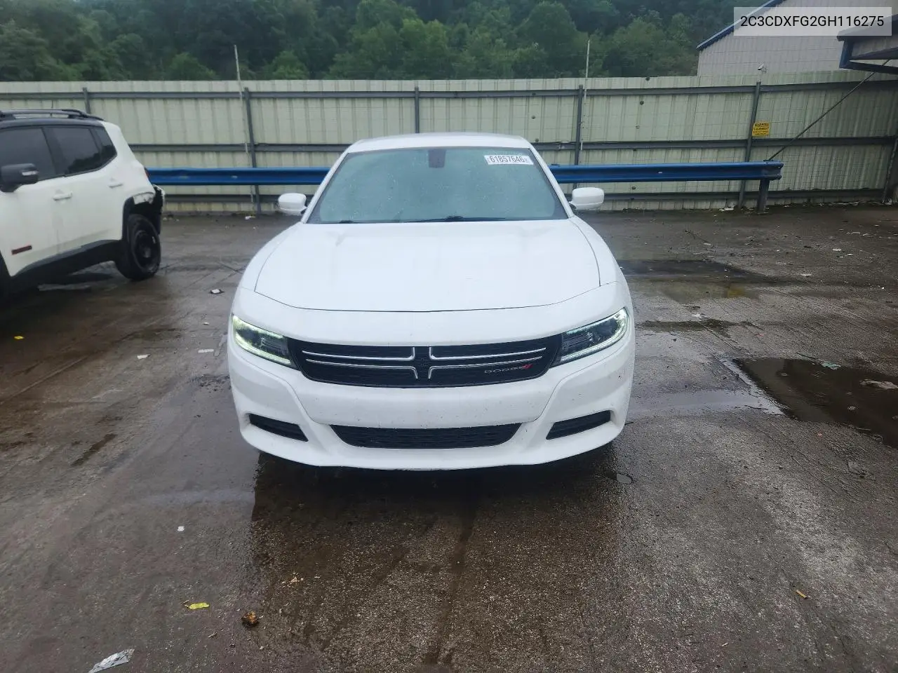 2016 Dodge Charger Se VIN: 2C3CDXFG2GH116275 Lot: 61857646
