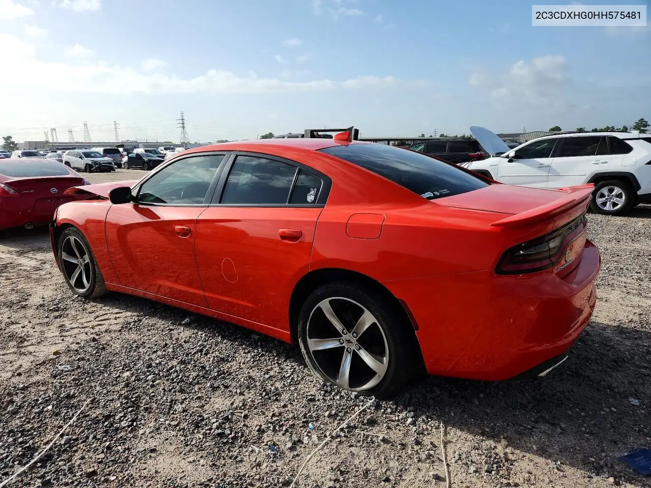 2017 Dodge Charger Sxt VIN: 2C3CDXHG0HH575481 Lot: 60087356