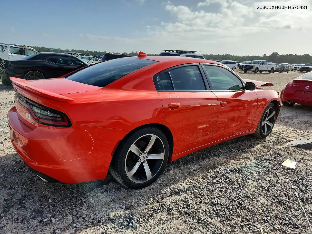 2017 Dodge Charger Sxt VIN: 2C3CDXHG0HH575481 Lot: 60087356