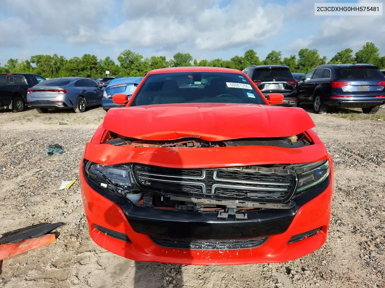 2017 Dodge Charger Sxt VIN: 2C3CDXHG0HH575481 Lot: 60087356