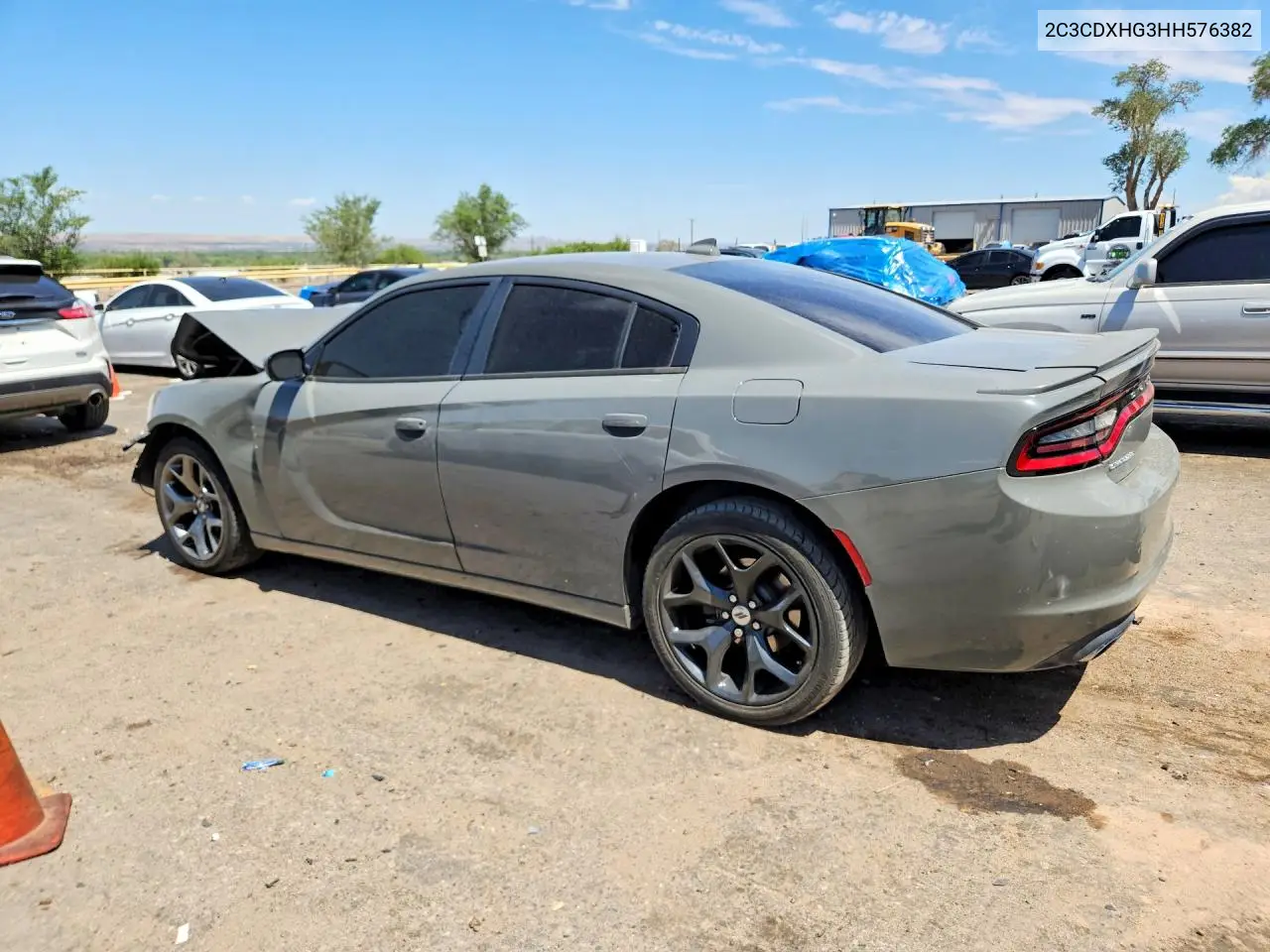 2017 Dodge Charger Sxt VIN: 2C3CDXHG3HH576382 Lot: 60252006