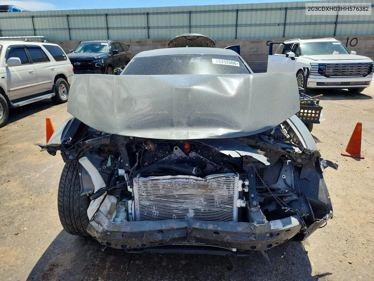 2017 Dodge Charger Sxt VIN: 2C3CDXHG3HH576382 Lot: 60252006