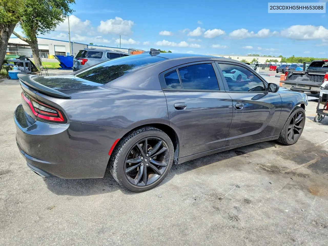 2017 Dodge Charger Sxt VIN: 2C3CDXHG5HH653088 Lot: 61932206