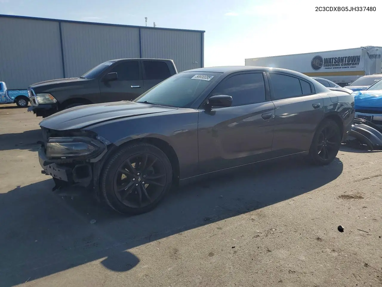 2018 Dodge Charger Sxt VIN: 2C3CDXBG5JH337480 Lot: 56600086