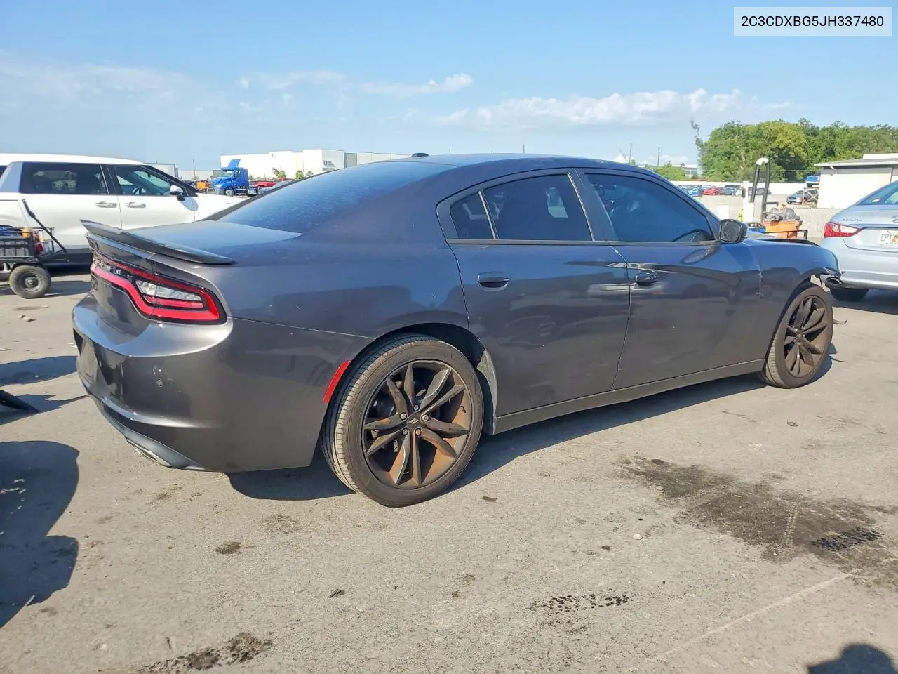2018 Dodge Charger Sxt VIN: 2C3CDXBG5JH337480 Lot: 56600086