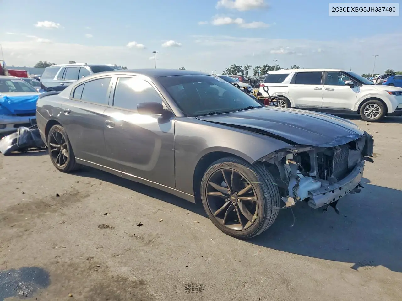 2018 Dodge Charger Sxt VIN: 2C3CDXBG5JH337480 Lot: 56600086