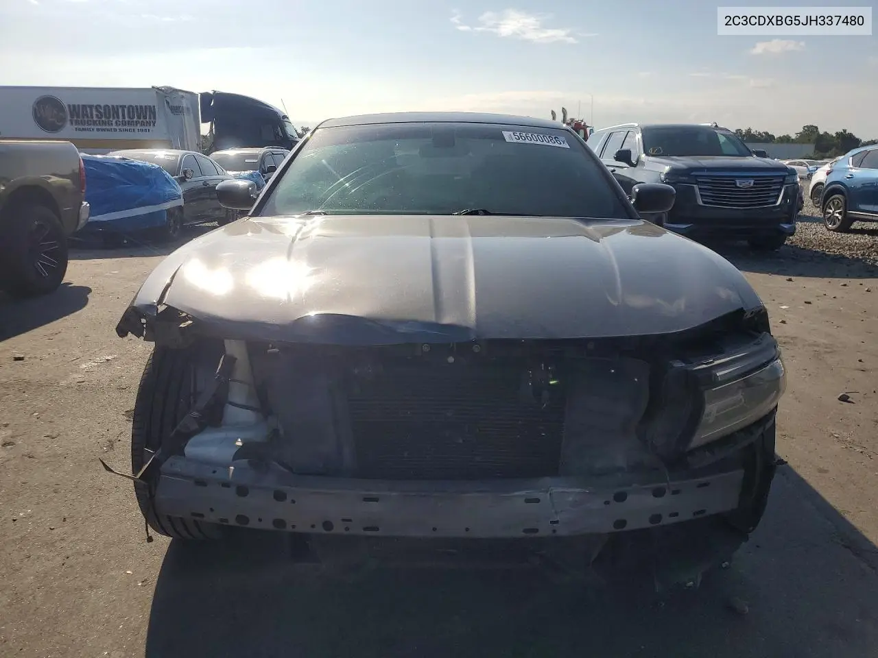 2018 Dodge Charger Sxt VIN: 2C3CDXBG5JH337480 Lot: 56600086