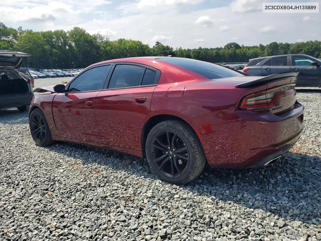 2018 Dodge Charger Sxt VIN: 2C3CDXBG4JH135889 Lot: 59727566