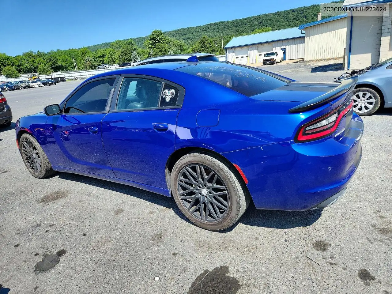 2018 Dodge Charger Sxt Plus VIN: 2C3CDXHG4JH223624 Lot: 61243036