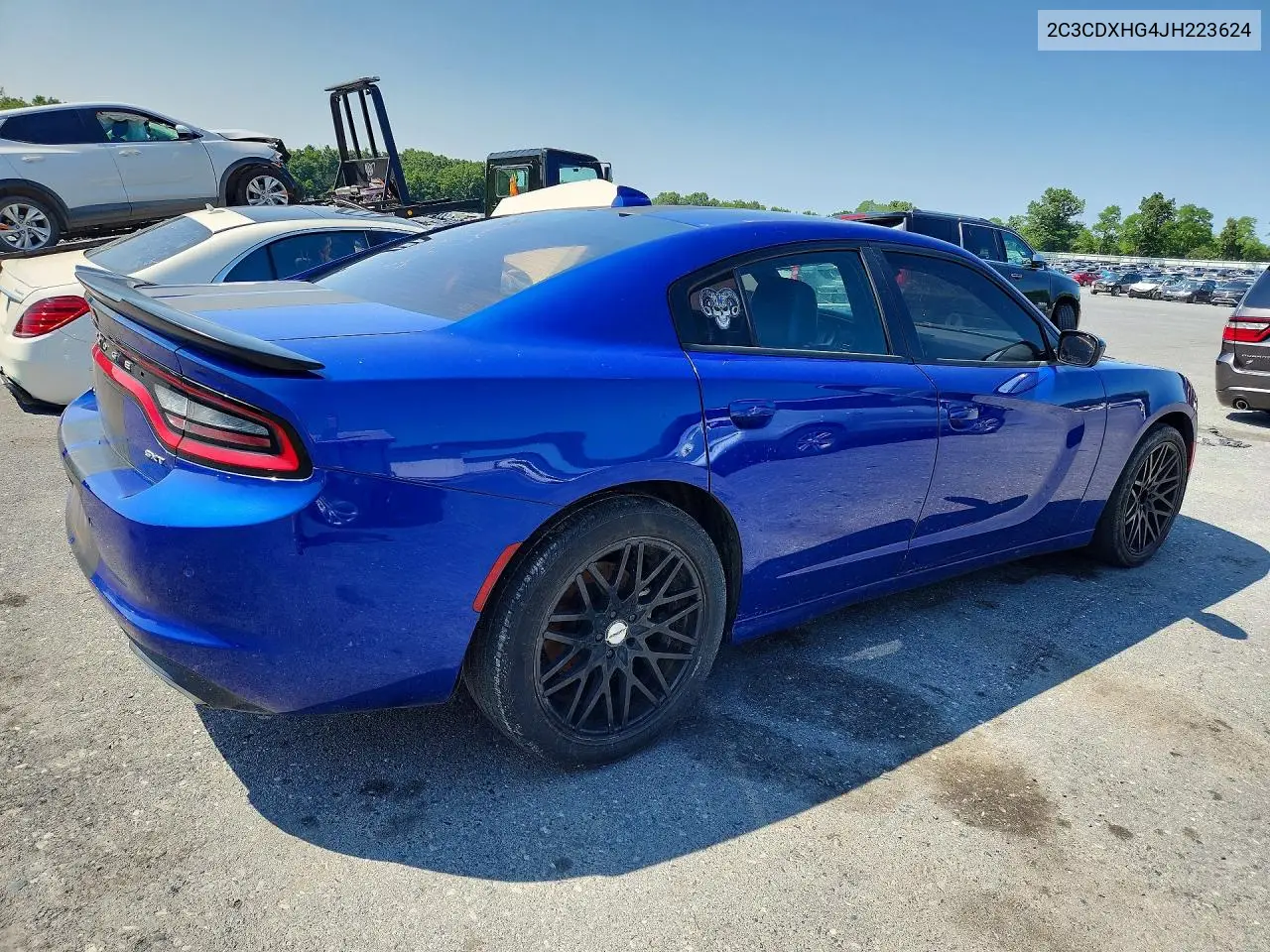 2018 Dodge Charger Sxt Plus VIN: 2C3CDXHG4JH223624 Lot: 61243036