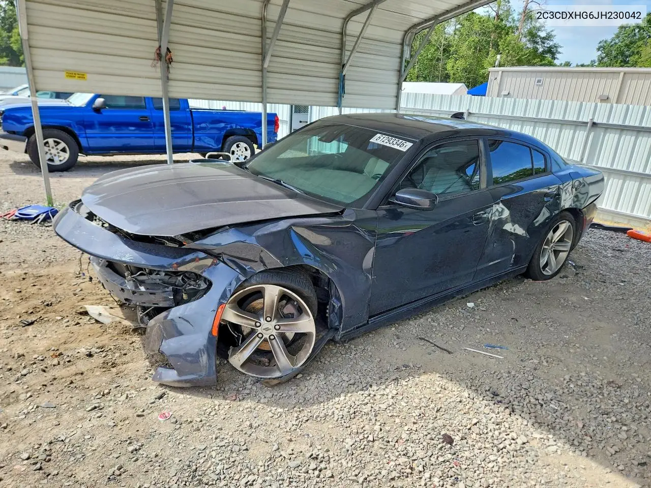 2018 Dodge Charger Sxt Plus VIN: 2C3CDXHG6JH230042 Lot: 61293346