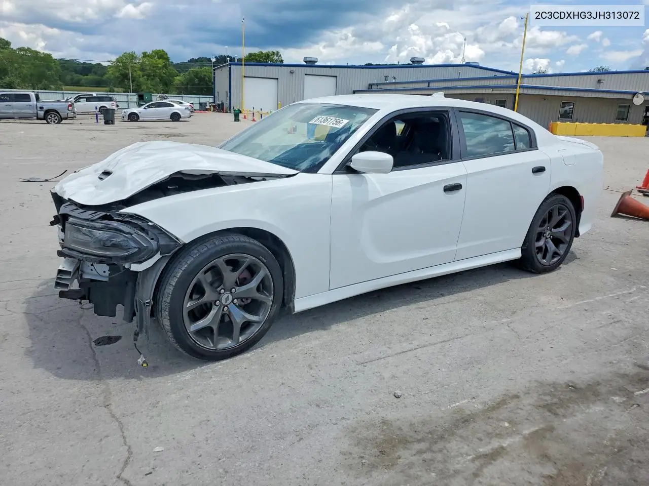 2018 Dodge Charger Sxt Plus VIN: 2C3CDXHG3JH313072 Lot: 61361756