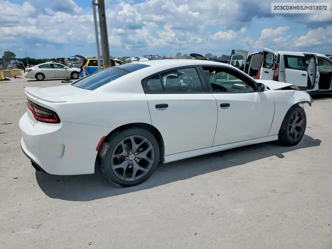 2018 Dodge Charger Sxt Plus VIN: 2C3CDXHG3JH313072 Lot: 61361756