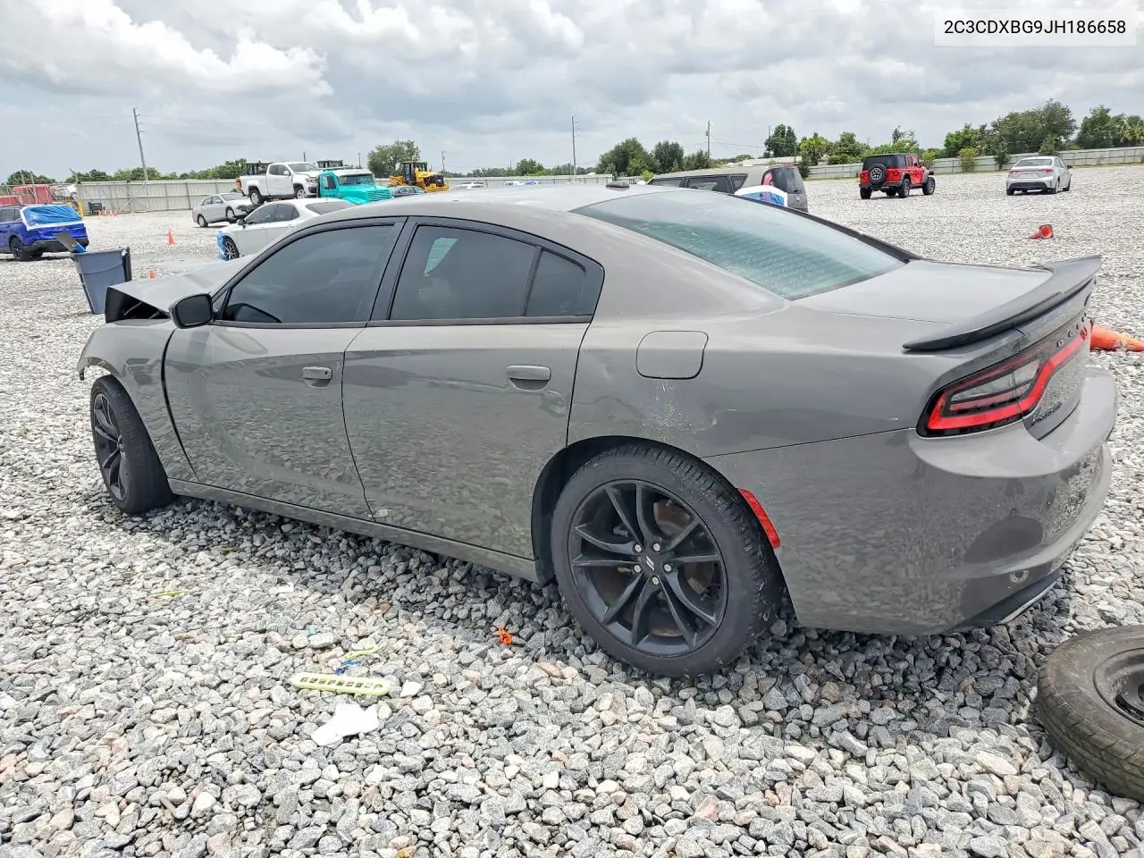 2018 Dodge Charger Sxt VIN: 2C3CDXBG9JH186658 Lot: 61747206