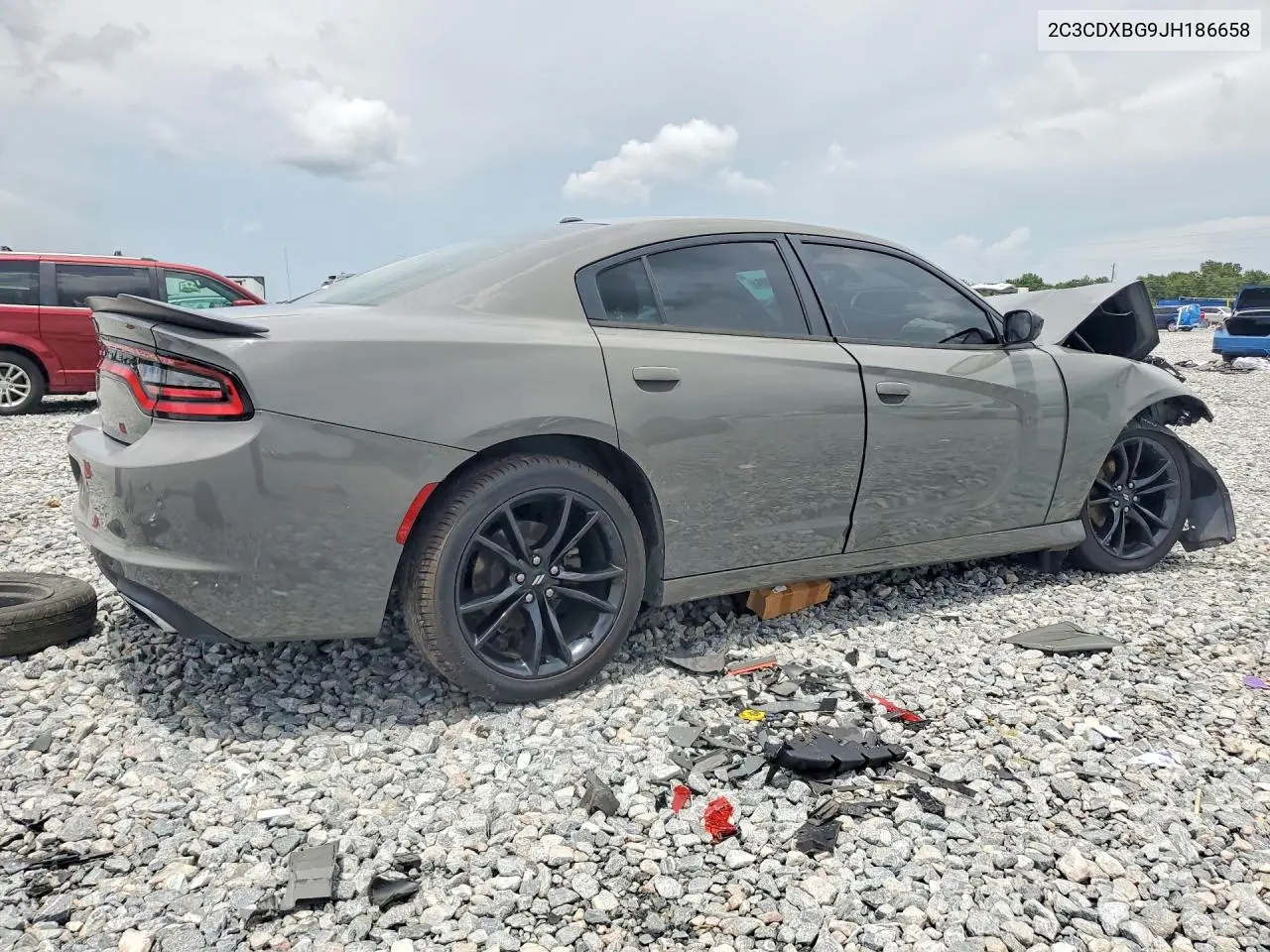 2018 Dodge Charger Sxt VIN: 2C3CDXBG9JH186658 Lot: 61747206
