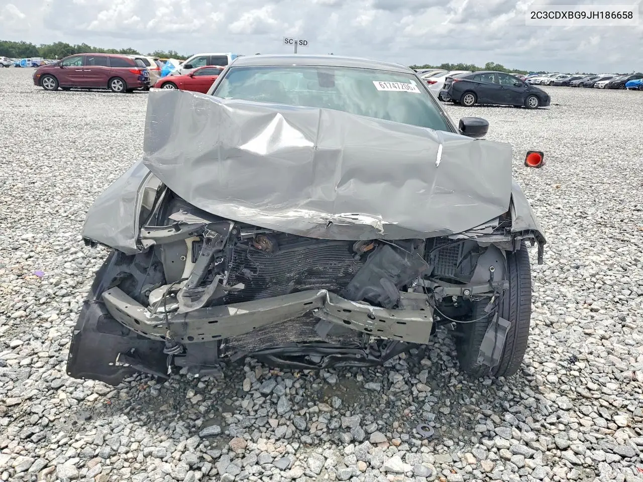2018 Dodge Charger Sxt VIN: 2C3CDXBG9JH186658 Lot: 61747206