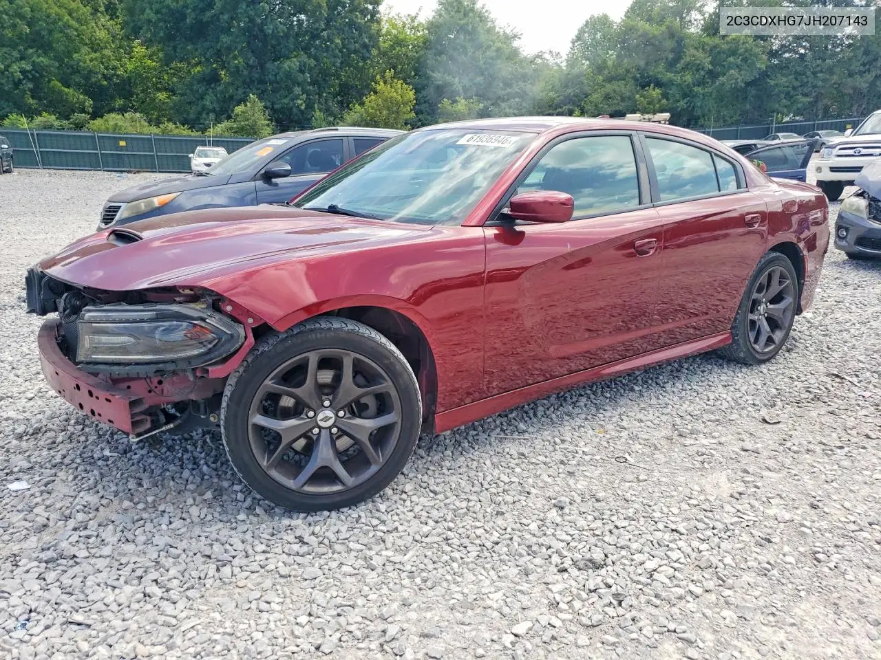2018 Dodge Charger Sxt Plus VIN: 2C3CDXHG7JH207143 Lot: 61936946