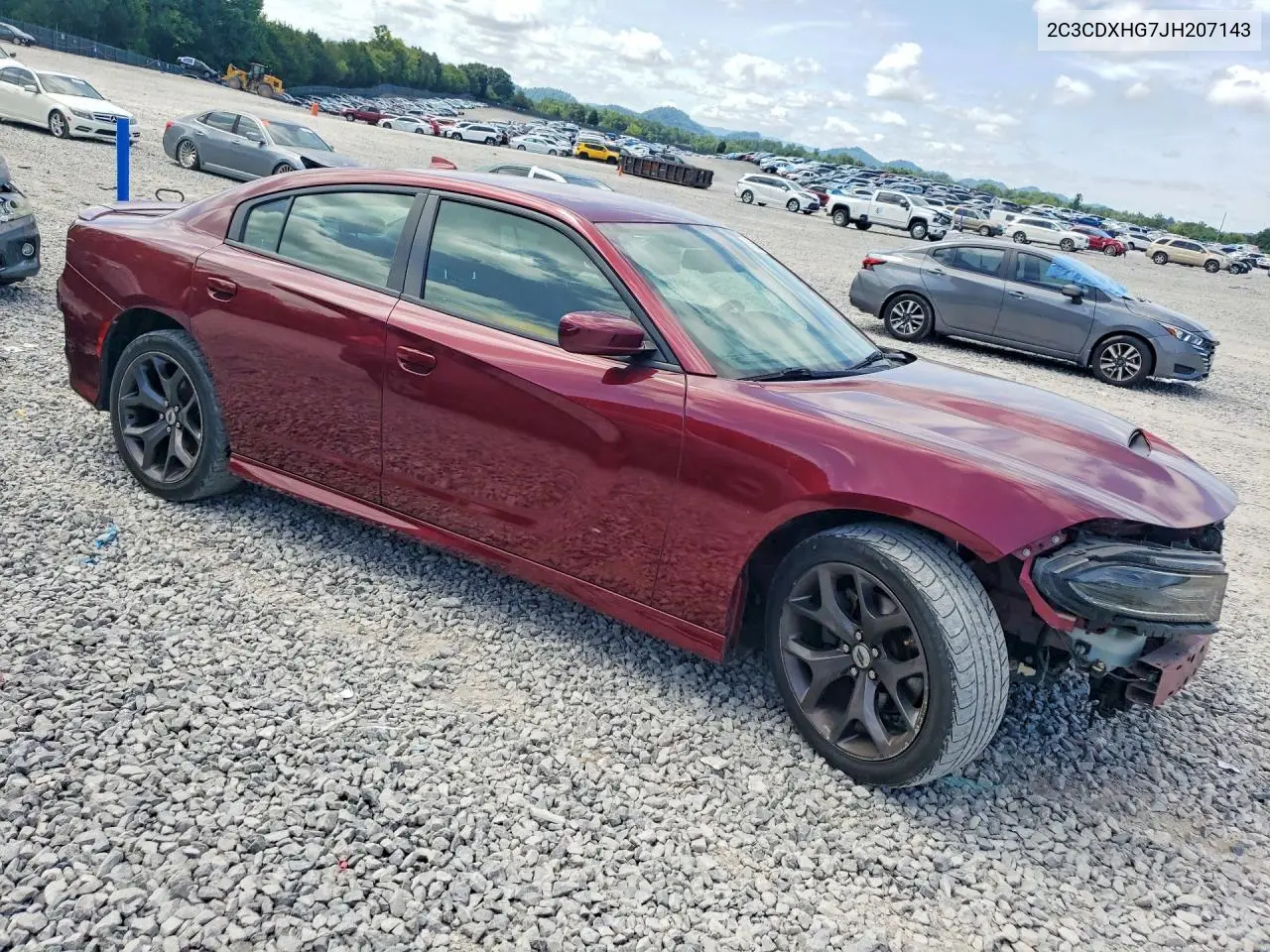 2018 Dodge Charger Sxt Plus VIN: 2C3CDXHG7JH207143 Lot: 61936946