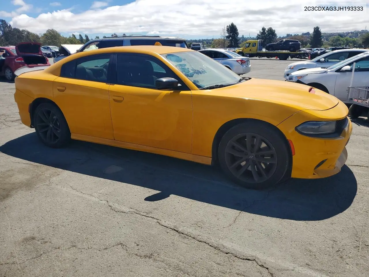 2018 Dodge Charger Police VIN: 2C3CDXAG3JH193333 Lot: 62336586