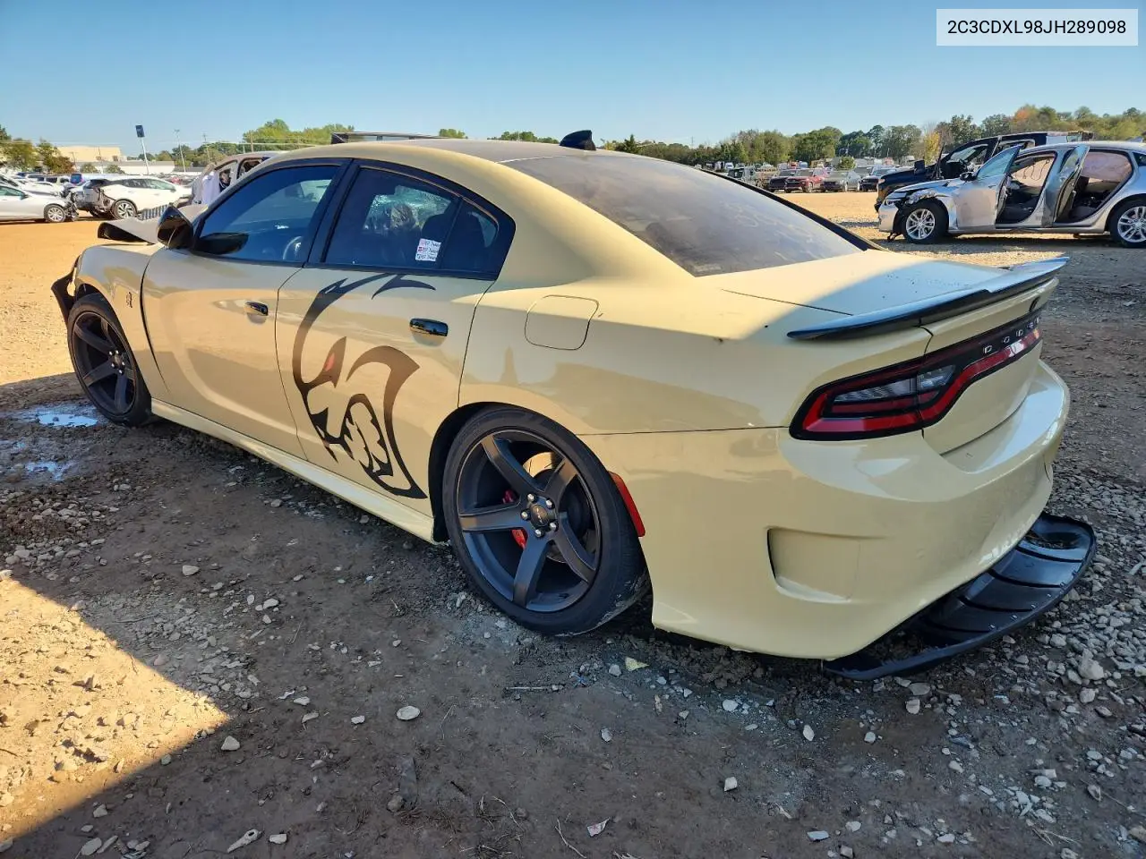 2C3CDXL98JH289098 2018 Dodge Charger Srt Hellcat